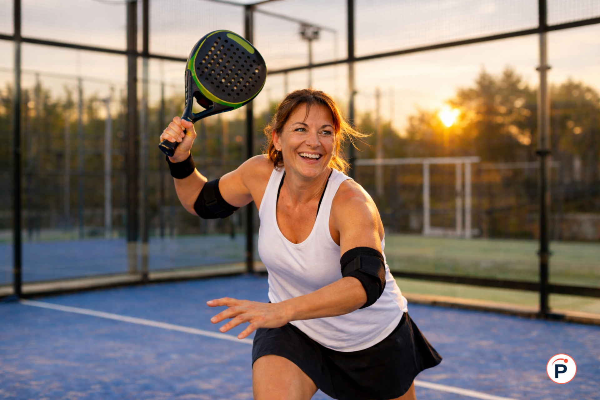 femme padel elbow blessure